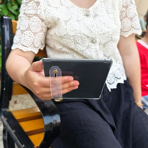 حافظة ناعمة وشفافة لجهاز Onyx BOOX Tablet Go Color 7/Leaf2/Leaf3/Leaf3 C/Boox Page/Boox Galileo eReader - غطاء سيليكون ممتاز مع إبزيم محمول وحزام يد (حزام يد شفاف) in Kuwait