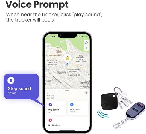 مكتشف المفاتيح، محدد موقع تعقب البلوتوث، يعمل مع Apple Find My (iOS فقط)، مكتشف العناصر الذكية مع سلسلة مفاتيح، محدد موقع العناصر الذكي للمفاتيح، الحقائب، الأمتعة، الحيوانات الأليفة، البطارية متضمنة (عبوة واحدة باللون الأسود) in Kuwait