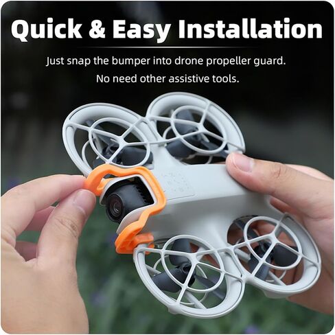 Bumper Guard Protector for DJI NEO, Drone Gimbal Bumper Bar Anti-Collision and Scratch-Resistant Lens Protection Frame Plastic Bumper Guard for DJI NEO Drone Accessories (Orange) in Saudi Arabia