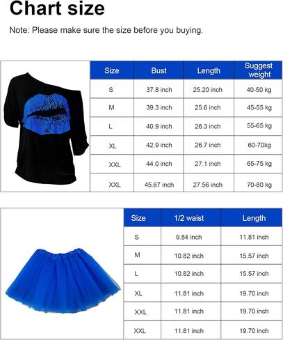 Blulu 80s Costume Accessories for Women Halloween Outfit Dress Neon Leg Warmers Fishnet Gloves T-shirt Tutu Headband in Kuwait