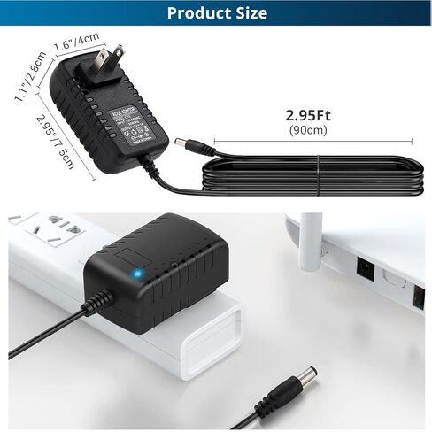 5V 2A Power Adapter, DC 5V 10W Switching Power Supply, AC 100V-240V to DC 5 Volt 2 Amp Universal Switching Transformer, AC/DC Wall Plug 5.5x2.5mm & 5.5x2.1mm Plug for Router, CCTV Camera in Kuwait