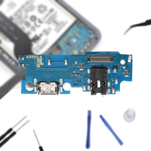 منفذ شحن USB لهاتف سامسونج جالاكسي A32 5G A326U A326A A326T A326U1 استبدال الجمعية منفذ USB نوع C لوحة الشاحن طقم أدوات إصلاح موصل الحوض in Kuwait