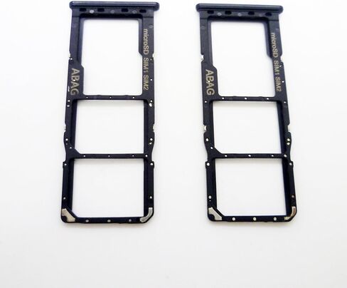 2X Dual SIM Card Tray Holder Slot Replacement Compatible with Samsung Galaxy A21S SM-A217M/DS 6.5 inch (Black) in Saudi Arabia