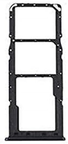 2X Dual SIM Card Tray Holder Slot Replacement Compatible with Samsung Galaxy A21S SM-A217M/DS 6.5 inch (Black) in Saudi Arabia
