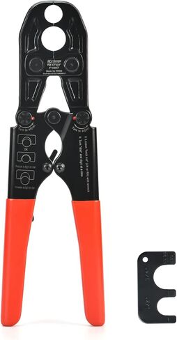 iCrimp IWS-1234N Pex Pipe Crimping Tool, Plumbing Tool with Convertible 1/2" and 3/4" Jaws for Copper Ring, meets ASTM 1807 Standard in Saudi Arabia