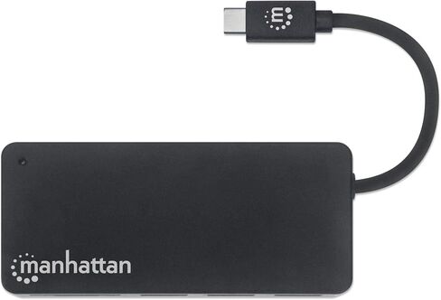 Manhattan 4-Port USB 3.0 Hub – with 5 Gbps Data Transfer, 1A Mobile Device Charging, 8 inch Cable – Compatible with PC, MacBook, Mac Pro, Mac mini, iMac, Surface Pro, Flash Drive - 162746 in Saudi Arabia