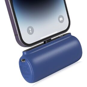 Portable Charger for iPhone, 5500mAh Plug in Ultra-Compact Power Bank Small Battery Pack Phone Charger Compatible with iPhone 14 13 12 11 Pro Max XR XS X 8 7 6 Airpods-Black