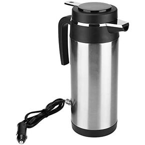 950ml Car Kettle Thermos, Stainless Steel Travel Electric Kettles for WaterTea Coffee Milk (24V)