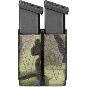 EZshoot Magazine Pouch Double Pistol Mag Pouch with Quick Release Insert Molle Mag Pouch Universal Magazine Pouches