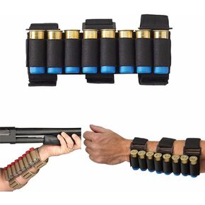Gun Stock Ammo Pouch Storage Shotgun Shell Holder, Adjustable Shooters Forearm or Buttstock Sleeve Case Bag Magazine Pouch