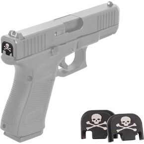 2 PCS Slide Plates Design for Glock Gen 1-4, Durable Aluminum Rear Cover Fit for Glock 17 19 21 22 23 24 26 27 29 30 31 32 33 34 35 36 37 38 39 40 41 Gen 1-4