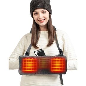 DUKUSEEK Heated Hand Warmer Pouch, 2-in-1 Heated Hand Muff & USB Heating Pad for Winter Activities - Portable, 3 Heating Modes Hand Warmers Bag with Powerful 5V 10000mAh Battery