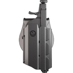 Orpaz T40 G19 Holster with Light, Level II/Level III OWB Light Bearing Holster Compatible with Glock 19 Holster with Light, Fits Most Lights, Lasers, Sights and Optics (T40 Medium)