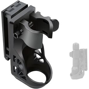 Flashlight Holster for Belt, Flashlight Holder with Lever Side Lock System Rotatable Torch Holder Fit for 1"-1.55" Dia. Flashlight