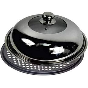 Spitfire Pizza Baking Set, Perforated Pan with Teflon Coating and Heat Resistant Cover, Compact and Portable, Ultimate Outdoor Camping Backpacking Cooking Gear