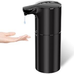 YIKHOM Automatic Liquid Soap Dispenser, Touchless Dish Soap Dispenser, 450mL/15.37 oz Electric Soap Dispenser 8 Level Adjustable Control, USB C Rechargeable Auto Soap Pump Hands Free for Kitchen