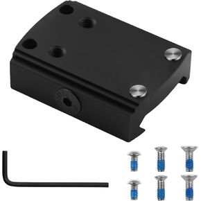 407K/507K Pictainny Rail Aluminum Mount, Adapter for Holosun 407K, 507K, Red dot Optics Mounting Plate (Low Profile)