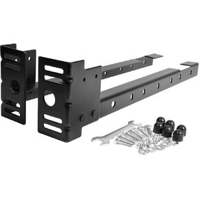 Universal Footboard Extension Brackets, Bed Frame Extenders for Footboard, Headboard and Footboard Brackets for Metal Bed Frame, Footboard Attachment Kit, Can Drilled to Fit Multi-Size Beds