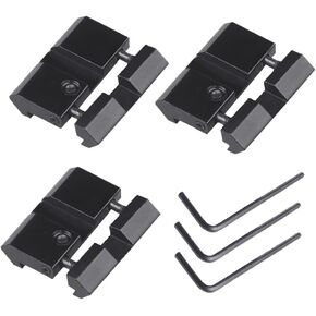 Acxico 3 pcs 11mm/10mm to 20mm/21mm Weaver Picatinny Scope Rail Mount Converter Adapter