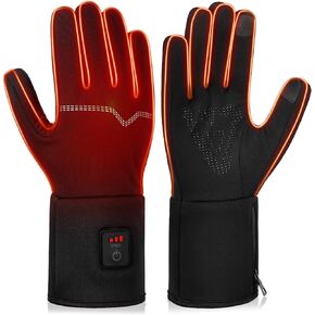 V.Step Heated Gloves for Men Women Rechargeable, Winter Gloves Electric Heated Glove Liners for Work, Skiing, Cycling