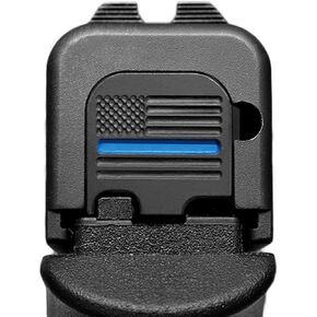 Milspin Slide Back Plate Compatible with Glock Gen 1-5 | American Flag | Veteran Made in USA I CNC Milled | Made in USA (Thin Blue Line, Models G43 G43x G48)