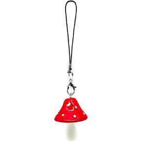 Cute Phone Charm Kawaii Mushroom Cell Phone Charms Adorable Aesthetic Keychain Purse Handbag Pendant