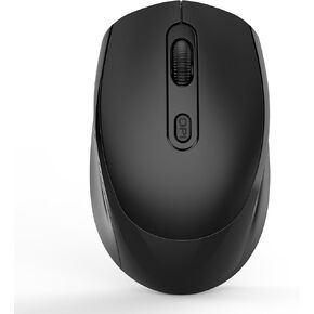Bluetooth & Wireless Mouse for MacBook Air/Pro, iPad, Surface Pro, Spectre, XPS, Yoga, Chromebook – Rechargeable Silent Ergonomic 2.4G USB Mouse for PC, Laptop, Computer, Tablet in Office and Home