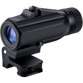 Beileshi 4X Optics Red Dot Sight Magnifier with Flip to Side Mount
