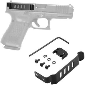 Gun Belt Clip,Low Profile Slim Gun Clip for Glock Gen 1-4 Models 17,19,22,23,24,25,26,27,28,30S,31,32,33,34,35,36 and 41 Concealed Carry Holster Clip Easy Install