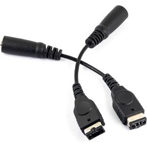 2pcs 3.5mm Headphone Jack Adapter Earphone Convertor Cable Cord for Gameboy Advance SP GBA SP 11cm / 4.33" Length