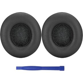 استبدال وسائد الأذن اللاسلكية Beats Solo 3، وسائد أذن من إسفنج الذاكرة من جلد البروتين لسماعات Beats من Dre Solo 3 Wireless وSolo 2 اللاسلكية فوق الأذن (أسود) in Kuwait