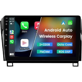 Android 12 Car Radio Stereo for Toyota Tundra 2007-2013 Sequoia 2008-2018, Biorunn 10.1" Car GPS Navi Octa Core Wireless Wired Car-Play Android Auto Multimedia BT FM AM RDS DSP,2GB RAM 32GB ROM