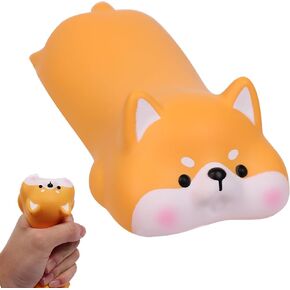 Mini Mouse Wrist Rest, Cute Cartoon Animal Mousepad Memory Foam Wrist Support Pillow Rest Cushion Mat for Computer Keyboard and Mouse, Laptop, Office, Comfortable and Pain Relief(Yellow Shiba Inu)