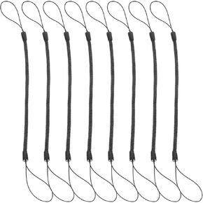 Veemoon Pen Elastic Tether Lanyard, Touch Pen Tether Coils Pen Lanyard Stylus Lanyard Retractable Anti-Lost Pen Tether for Drawing Pen Stylus Writing Pen (5Inch 8-Pack)