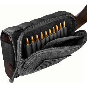 PETAC GEAR Tactical Buttstock Rifle Stock Pack/Adjustable Shell Holder Cheek Rest Pouch for Long Action …