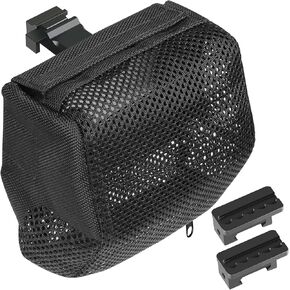 Brass Catcher Shell Catcher Zippered Bottom Heat Resistant Padded Mesh & Detachable Picatinny Rail Mount for Range Shooting