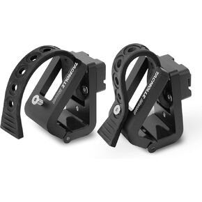 2-Pack Gun Rack, Automotive Gun Racks for Tactical Rigid MOLLE Panel, Truck Gun Rack Gun Holder for Car, Rifle Mount with Rubber Strap Fits MOLLE Panels for Vehicles