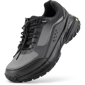 أحذية FitVille واسعة للغاية للرجال للمشي لمسافات طويلة، أحذية المشي لمسافات طويلة بأربطة سريعة، أحذية رياضية سهلة الارتداء مع دعم للقوس وصندوق إصبع واسع للتخييم، والمشي في الطبيعة in Kuwait