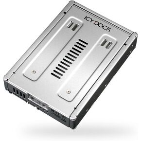 ICY DOCK Enterprise Full Metal 2.5" to 3.5" SAS / SATA (22pin) HDD & SSD Converter / Mounting Kit for Internal 3.5" Drive Bay | EZConvert Pro MB982SP-1S