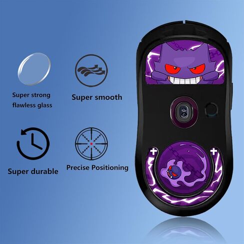 Mouse Glass Skates Feet - Super Smooth Polished Surface Mouse Feet/Skates Made with Ultra Strong Flawless Glass，Ultra-Smooth and Durable for G Pro X Superlight1 in Saudi Arabia