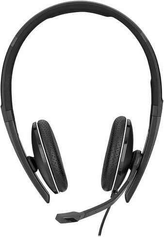Sennheiser SC 160 USB-C (508354) - سماعة رأس مزدوجة الجوانب (بكلتا الأذنين) لمحترفي الأعمال | مع صوت ستيريو عالي الدقة، وميكروفون لإلغاء الضوضاء، وموصل USB-C (أسود) in Kuwait
