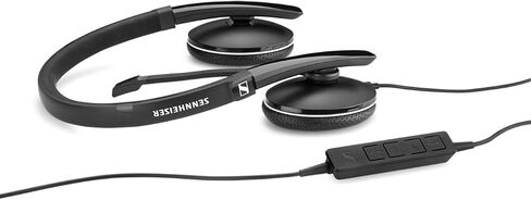 Sennheiser SC 160 USB-C (508354) - سماعة رأس مزدوجة الجوانب (بكلتا الأذنين) لمحترفي الأعمال | مع صوت ستيريو عالي الدقة، وميكروفون لإلغاء الضوضاء، وموصل USB-C (أسود) in Kuwait