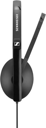 Sennheiser SC 160 USB-C (508354) - سماعة رأس مزدوجة الجوانب (بكلتا الأذنين) لمحترفي الأعمال | مع صوت ستيريو عالي الدقة، وميكروفون لإلغاء الضوضاء، وموصل USB-C (أسود) in Kuwait