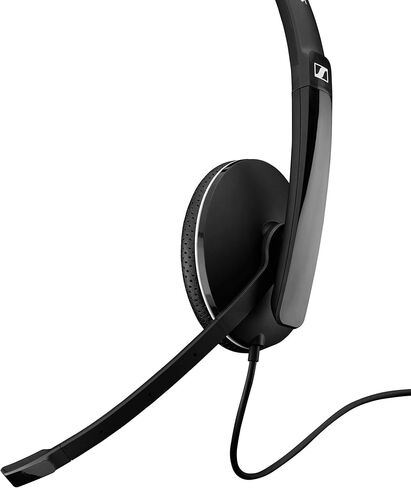 Sennheiser SC 160 USB-C (508354) - سماعة رأس مزدوجة الجوانب (بكلتا الأذنين) لمحترفي الأعمال | مع صوت ستيريو عالي الدقة، وميكروفون لإلغاء الضوضاء، وموصل USB-C (أسود) in Kuwait