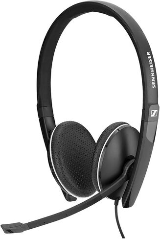 Sennheiser SC 160 USB-C (508354) - سماعة رأس مزدوجة الجوانب (بكلتا الأذنين) لمحترفي الأعمال | مع صوت ستيريو عالي الدقة، وميكروفون لإلغاء الضوضاء، وموصل USB-C (أسود) in Kuwait