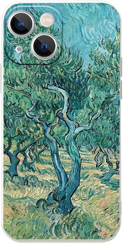 حافظة لهاتف iPhone 14، حافظة هاتف بأشجار الزيتون من Van Gogh، حافظة فنية للغابات للنساء والرجال، غطاء TPU ناعم نحيف لهاتف iPhone 14 (6.1 بوصة) in Saudi Arabia
