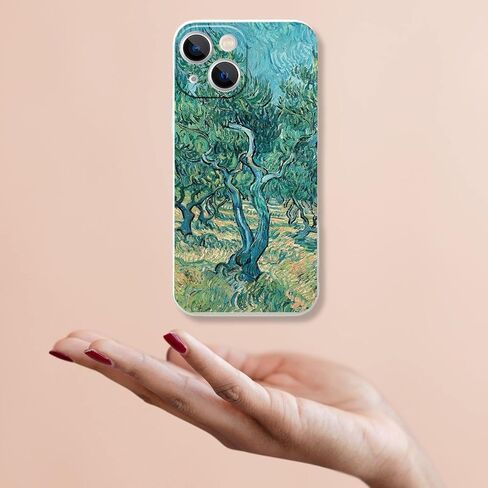 حافظة لهاتف iPhone 14، حافظة هاتف بأشجار الزيتون من Van Gogh، حافظة فنية للغابات للنساء والرجال، غطاء TPU ناعم نحيف لهاتف iPhone 14 (6.1 بوصة) in Saudi Arabia