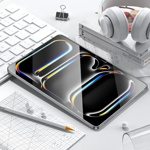 واقي شاشة CoBak مكون من قطعتين لجهاز iPad Pro 13 بوصة 2024 الجيل السابع، iPad Air 13 بوصة 6 الجيل 2024 الجيل السادس، زجاج مقسى بوضوح عالي الدقة، مقاومة للخدش وتركيب خالٍ من الفقاعات in Saudi Arabia