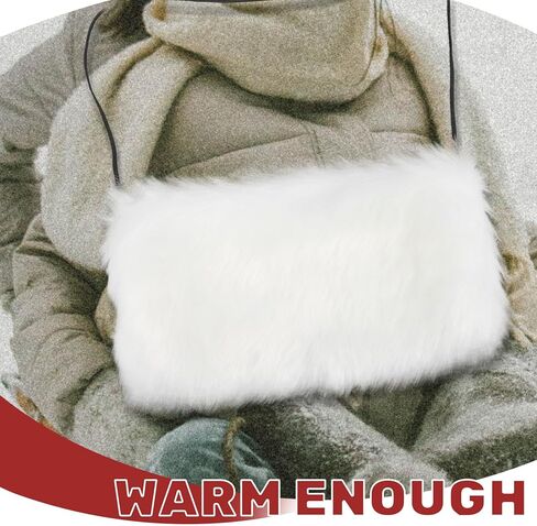 BESPORTBLE فو الفراء يفشل اليد النساء الشتاء أكثر دفئا الحقيبة غامض فروي أفخم الأسلحة دفئا يفشل اليد فروي دافئ مع حزام اليد دفئا إفشل للأنشطة الشتوية في الهواء الطلق in Kuwait