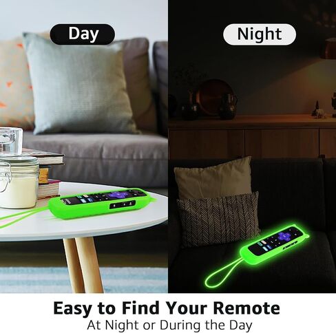 3 Pack Remote Cover for Roku Glow in The Dark, Purple Blue Pink in Kuwait